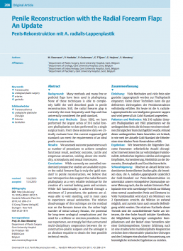 Penile Reconstruction with the Radial Forearm Flap_An Update