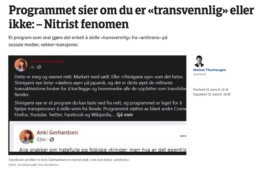 Når du besøker et sosialt nettverk eller leser et kommentarfelt, vil utvidelsen fargelegge navnet til personer og sider. Grønt betyr «transvennlig» og rødt «antitrans»