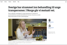 – Den nye svenske retningslinja innebærer ei radikal omlegging av tidligere praksis, sier Pål Surén.